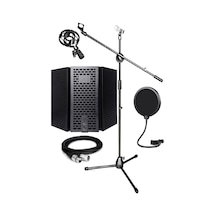 Lastvoice Pf-30x Mikrofon Standı Yalıtım Paneli Xlr Kablo Pop Fil
