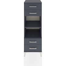 Hyperion Dolap 2 Raflı 4 Çekmeceli 44x44x134 Antrasit-antrasit Antrasit