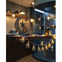 Led Işık Zinciri Cami Temalı Pilli Uczzzcamiramazanledışık-5 Çok Renkli