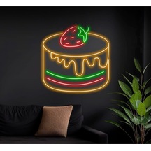 Twins Led Çilekli Pasta Figürlü Neon Tabela Amber Model:model:37183366 Amber