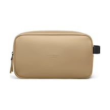Gaston Luga Spläsh Toiletry Double Zipped Bag - Latte