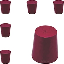 Borox Kauçuk Tıpa No.8 21 x 26.5 x 27.5 MM 5 Adet