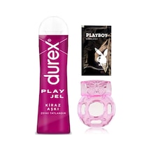 Durex Kiraz Aşkı 50 Ml Jel + Penisinize Titreşimli Halka + Hediye