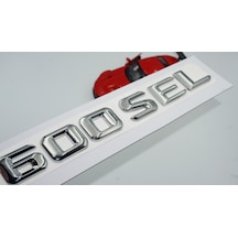 600 SEL Bagaj Krom Metal 3M 3D Yazı Logo