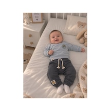 Miniworld Erkek Bebek İkili Takım 18885 18900 Açık Gri Açık Gri