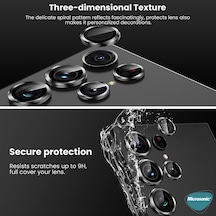 Microsonic Samsung Uyumlu Galaxy S26 Ultra Tekli Kamera Lens Koruma Camı Siyah