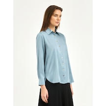 Karaca Kadın Regular Fıt Gömlek-mavi 12.25s.04.004 Mavi