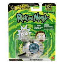 Hot Wheels Premium - Rick's Ship / Bateau - Rick And Morty 1/64 Pop Culture - Jhw95 Gri