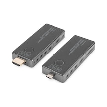 Digitus 4k Kablosuz Av Video Aktarıcı Seti, 30 M Usb Type-c - Hdmı, 4k/30 Hz