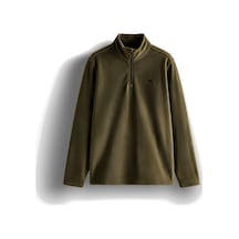 Ellesse 6wm1023-kh Erkek Yarım Fermuarlı Polar Haki