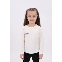 Toontoy Kids Toontoy Kız Çocuk Sweet Baskılı Tişört Ekru