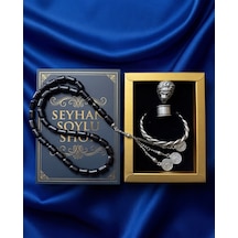 Special Seri Lüks Kitap Kutulu Bakır Takı Seti Ve Tesbih Kombini - Kolye Küpe Özel Tasarım Bileklik Yüzük 5 Parça Gösterişli Otantik Hediyelik - Doğum Günü Yıl Dönümü Sevgililer Günü Şık Hediye - S-00103