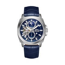 Slazenger Sl.09.2440.2.03 Quartz Deri Lacivert 44 Mm Erkek Kol Saati Gri