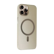 Apple iPhone Uyumlu 15 Pro Tuna Pc Slim Magsafe Kapak - Titan Gri Bzsxx00 1