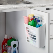Dünya Plastik Dolap Kapağı Askılı Organizer Beyaz