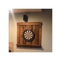 Ahşap Dart Tahtası , 95x95 Cm , Ahşap Dart Arkalığı, Ahşap Dart Dolabı Ceviz