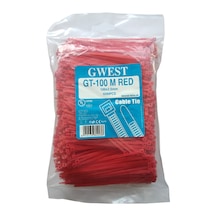 Gwest 2.5X100Mm 10Cm Kırmızı Plastik Kablo Bağı 1000 Adet N11.47