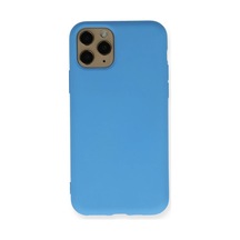 Apple İphone 11 Pro Kılıf Nano İçi Kadife Silikon - Mavi 0.2M-Çok Renkli