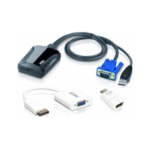 Aten Cv211Cp Laptop Usb To Vga Hdmı Dısplay Port Konsol Adaptörü