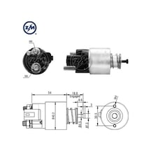 12v Marş Otomatiği gövde 43 Mm soketli Küçük Tip Hyundaı/kıa N11.1764