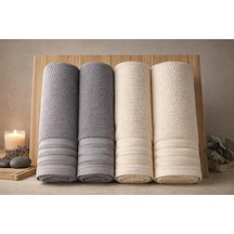 Quadruple Gri-açık Sarı Best Set Hamam Takımı