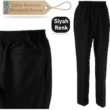 Mevsimlik Şalvar Pantolon - Bol Pantolon - Siyah Renk (550384625)