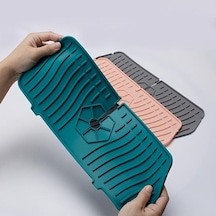 Yeşil Faydalı Su Tahliye Matı Basit Kurulum Silikon Neme Dayanıklı