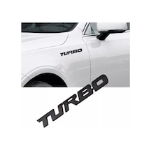 Turbo Piano Black Çamurluk Yazısı 3m 3d Abs Fiat Marengo