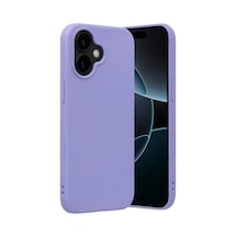Apple iPhone Uyumlu,  17 Nano İçi Kadife Silikon - Lila