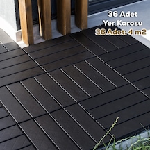 Porsima 1066 36lı Bahçe Balkon Teras Zemin Döşemesi Karosu Antras