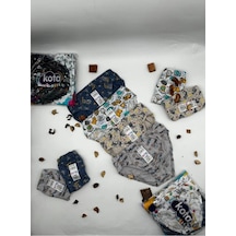 Kota 1018 Erkek Çocuk Renkli Desenli Slip Külot 6 Adet 001