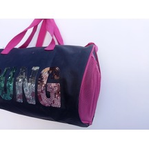 Taros Çanta 5396 Black Young Pullu Spor Çantası Pembe