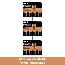 Duracell LR6/MN1500 Kartela AA Kalem Pil 2 x 12'li