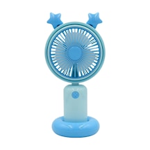 Bigmate Mini El Fanı Taşınabilir Serinletici Işıklı Şarjlı Vantilatör 2 Kademeli Hız Ayarı Ym88178