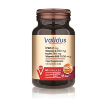Iron 17 Mg + Vitamin C 450 Mg + Inulin 250 Mg + Vitamin B12 1000 Mcg 90 Capsules