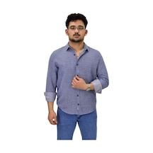 Erkek Spor Silim Fit Uzun Kol Gömlek G5011 Bgl-st04495 Mavi