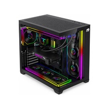 Alpha Royal 7x Argb Fan Kumanda Ve Kontrolcü Atx Boş Bilgisayar Kasası Siyah