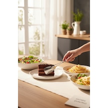 Akayev Aurea 3lü Premium Pasta Salata Makarna Maşa Takımı Gümüş