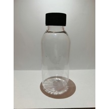 100ml Şeffaf Plastik Şişe+siyah Düz Kapak,boş Şişe,medikal Şişe,50 Adet Diğer