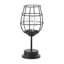 Agoodshop Türk Stil Cam Abajur Tavan Fanı Avize Işık Gölge Mavi