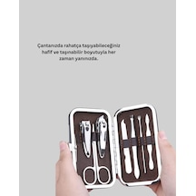 Muratech Dalı Çelik Aletlerden Oluşan Kişisel Bakım Seti