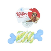 Natura 14 CM Plastik Kemik Halatlı Köpek Kemirme Oyuncağı