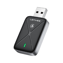 Wireless Transmitter Adaptör Lenyes Lcp01 Usb Bluetooth 5.0 Siyah