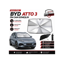 Byd Atto 3 Şemsiye Tip Ön Cam Güneşliği Katlanabilir Uv Korumalı Araç Cam Güneşlik