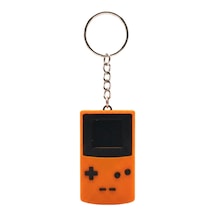 3d Baskı Turuncu Retro Oyun Konsolu Gameboy Anahtarlık - Canlı Renkli Oyuncu Gamer Aksesuarı