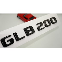 GLB 200 Bagaj Parlak Siyah ABS 3M 3D Yazı Logo