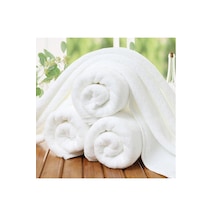 Lüx Beyaz Banyo Havlusu 630 Gr %100 Pamuk 3'lü Set 90x150... Beyaz