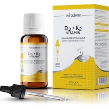 Miraderm D3+k2 Vitamin 20 Ml 400 Damla