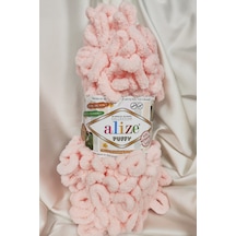 Puffy Pudra Pembe El Örgü İpi 100gr. 9mt. 5'li Paket - Renk: 340