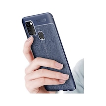 Samsung Uyumlu Galaxy A21S Kilif Tam Korumali Lüx Deri Silikon Kapak 393046808